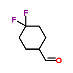 4,4-二氟环己烷羧醛结构式