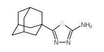5-金刚烷-1-基-[1,3,4]噻二唑-2-胺结构式