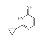 2-环丙基嘧啶-4-胺结构式
