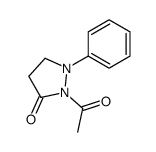 2-acetyl-1-phenylpyrazolidin-3-one结构式