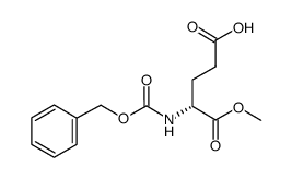 N-[苄氧羰基]-D-谷氨酸 1-甲基酯结构式
