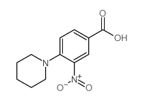 3-硝基-4-哌啶-1-苯甲酸结构式