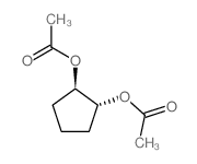 1,2-Cyclopentanediol,1,2-diacetate, (1R,2R)-rel-结构式