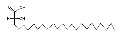 (R)-2-hydroxytetracosanoic acid结构式