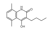 3-butyl-4-hydroxy-5,8-dimethylquinolin-2(1H)-one结构式