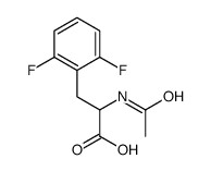 2-乙酰氨基-3-(2,6-二氟苯基)丙酸结构式