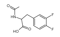 2-acetamido-3-(3,4-difluorophenyl)propanoic acid结构式
