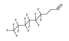 4,4,5,5,6,6,7,7,8,8,9,9,9-tridecafluorononanenitrile结构式