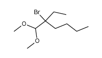 2-bromo-1,1-dimethoxy-2-ethylhexane结构式