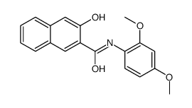N-(2,4-dimethoxyphenyl)-3-hydroxynaphthalene-2-carboxamide结构式