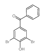 Methanone, (3,5-dibromo-4-hydroxyphenyl)phenyl- (en)结构式