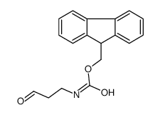9H-fluoren-9-ylmethyl N-(3-oxopropyl)carbamate结构式