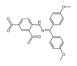 4,4'-dimethoxy-benzophenone-(2,4-dinitro-phenylhydrazone)结构式