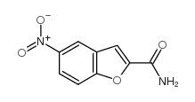 2-氨基羰基-5-硝基苯并呋喃结构式