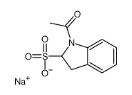 1-乙酰基吲哚啉-2-磺酸钠结构式
