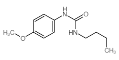 Urea,N-butyl-N'-(4-methoxyphenyl)-结构式