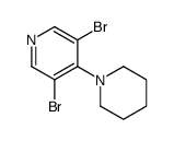 3,5-dibromo-4-piperidin-1-ylpyridine结构式