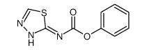 1,3,4-噻二唑-2-基氨基甲酸苯酯结构式