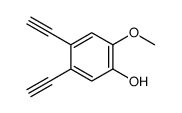 4,5-diethynyl-2-methoxyphenol结构式