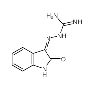 Hydrazinecarboximidamide,2-(1,2-dihydro-2-oxo-3H-indol-3-ylidene)-结构式