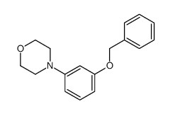 4-(3-phenylmethoxyphenyl)morpholine结构式