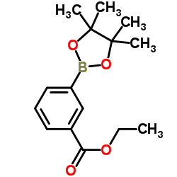 3-乙氧羰基苯硼酸频哪醇酯结构式