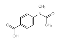 Benzoic acid,4-(acetylmethylamino)-结构式