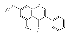 5,7-二甲氧基异黄酮结构式