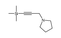 trimethyl(3-pyrrolidin-1-ylprop-1-ynyl)silane结构式