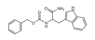 N-苄氧羰基色氨酰胺结构式