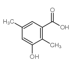 2,5-二甲基-3-羟基苯甲酸结构式