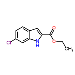 6-氯吲哚-2-甲酸乙酯结构式
