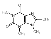 1H-Purine-2,6-dione,3,9-dihydro-1,3,8,9-tetramethyl-结构式