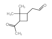 Cyclobutaneacetaldehyde, 3-acetyl-2,2-dimethyl-结构式