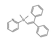 1-dimethyl(2-pyridyl)silyl-2,2-diphenylethene结构式