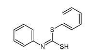 phenyl N-phenylcarbamodithioate结构式
