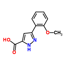 3-(4-甲氧苯基)-1H-吡唑结构式