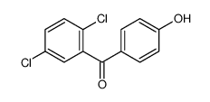 (2,5-dichlorophenyl)-(4-hydroxyphenyl)methanone结构式
