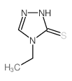 4-乙基-4H-1,2,4-噻唑-3-硫醇结构式