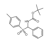 N-[phenyl(toluene-4-sulfonyl)methyl]tert-butoxycarboxyamide结构式