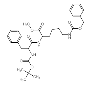 L-Lysine,N2-[N-[(1,1-dimethylethoxy)carbonyl]-D-phenylalanyl]-N6-[(phenylmethoxy)carbonyl]-,methyl ester (9CI)结构式