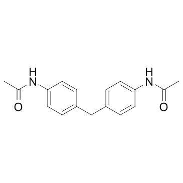 4,4'-二乙酰胺基二苯基甲烷结构式