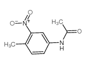 N-(4-甲基-3-硝基苯基)乙酰胺结构式