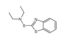 N-(1,3-benzothiazol-2-ylsulfanyl)-N-ethylethanamine结构式
