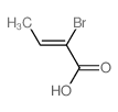 2-Butenoic acid,2-bromo-结构式