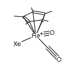 (&eta; -5-C5(CH3)5)Re(CO)2Xe结构式