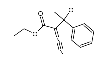 ethyl 2-diazo-3-hydroxy-3-phenylbutanoate结构式