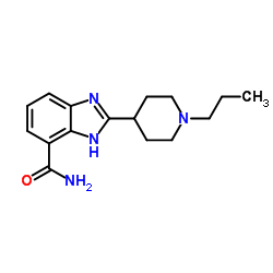 2-(1-丙基-4-哌啶基)-1H-苯并咪唑-4-甲酰胺结构式
