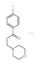 1-Propanone,1-(4-fluorophenyl)-3-(4-morpholinyl)-, hydrochloride (1:1)结构式