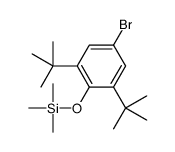 (4-bromo-2,6-ditert-butylphenoxy)-trimethylsilane结构式
